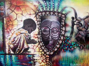 Print of Surrealism World Culture Paintings by Medie Mulindwa