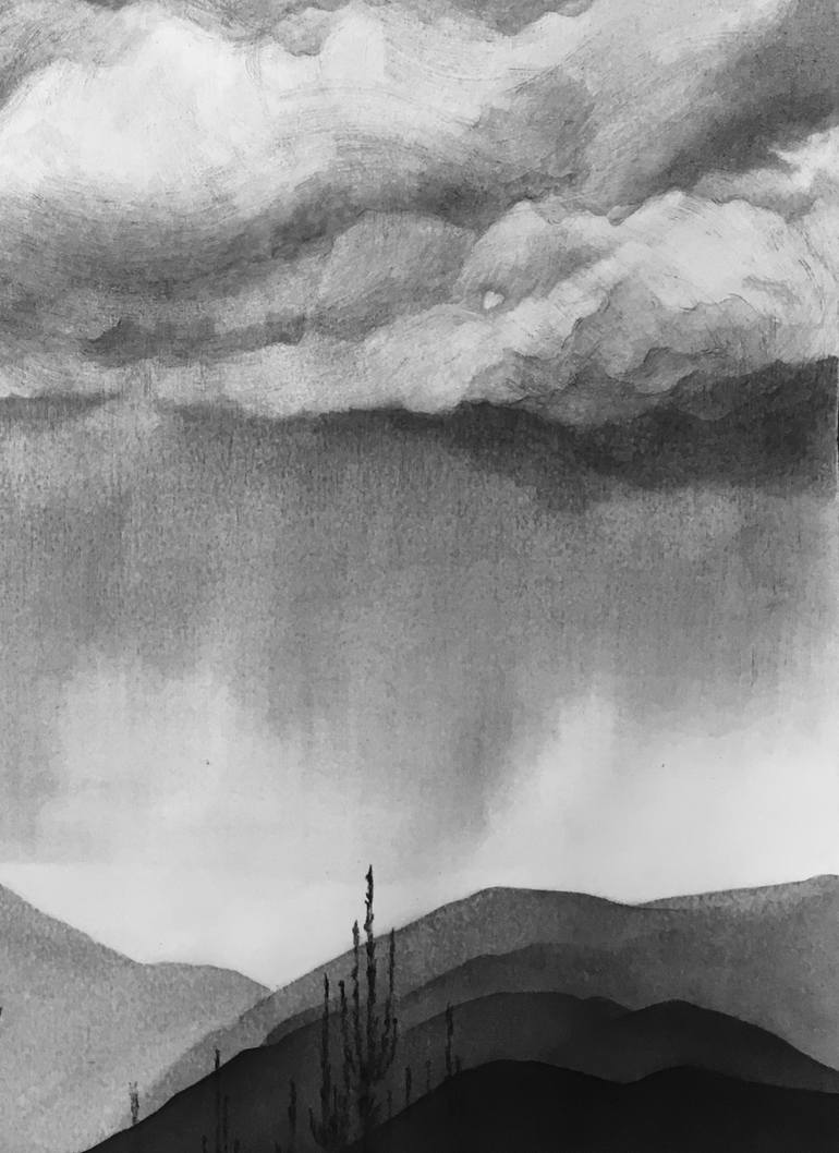 Original Figurative Landscape Painting by Núria Romeu