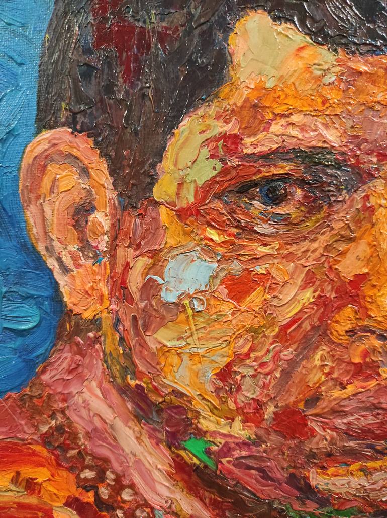 Original Expressionism People Painting by Andrew Brazhnik