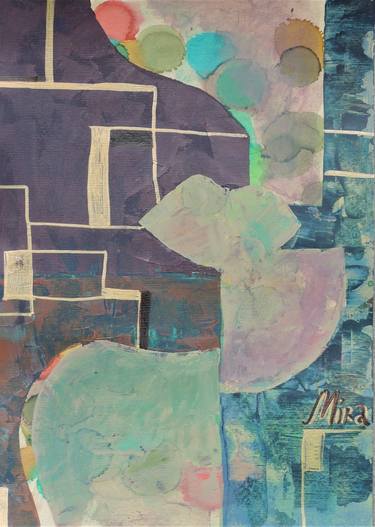 Original Art Deco Abstract Paintings by Mira Kosta
