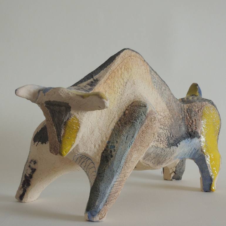 Original Abstract Expressionism Animal Sculpture by Mira Kosta