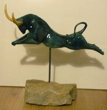 Original Art Deco Animal Sculpture by Mira Kosta