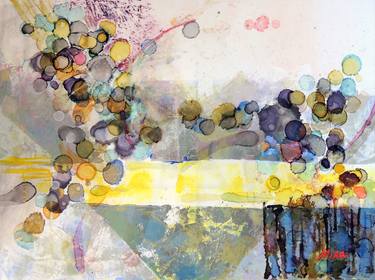 Original Fine Art Abstract Paintings by Mira Kosta