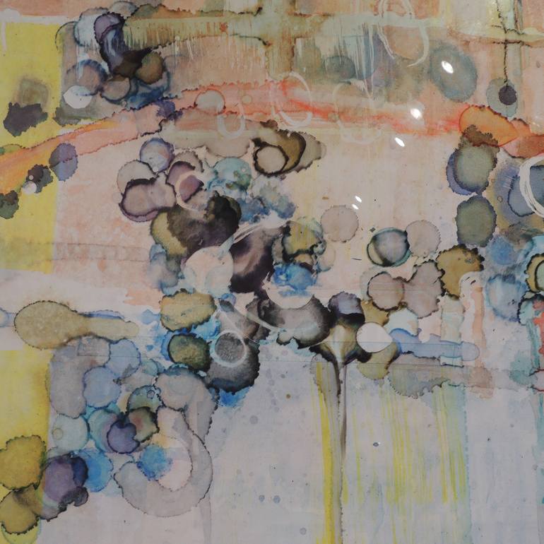 Original Abstract Expressionism Abstract Painting by Mira Kosta