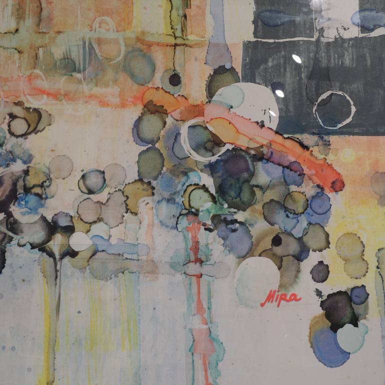 Original Abstract Expressionism Abstract Painting by Mira Kosta