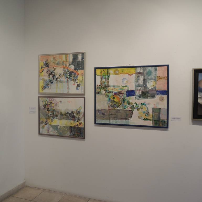 Original Abstract Expressionism Abstract Painting by Mira Kosta