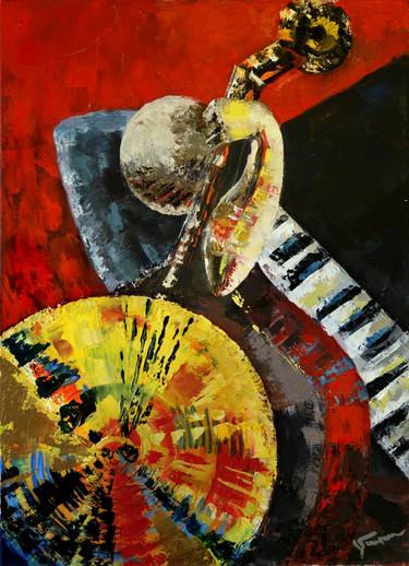 Print of Impressionism Music Paintings by Maro Mkhitaryan