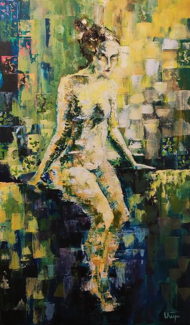 Print of Abstract Nude Paintings by Maro Mkhitaryan