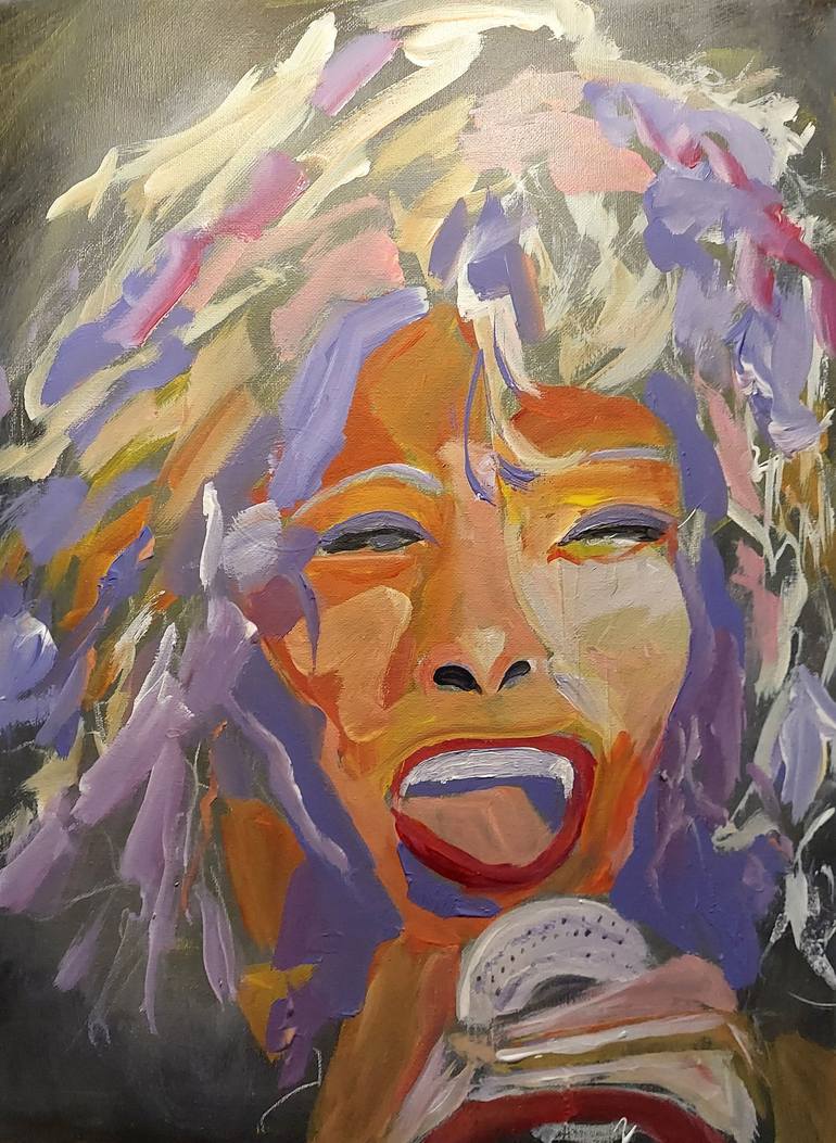 Tina Turner Painting by Jeff Montalvo | Saatchi Art