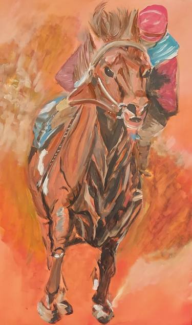 Original Fine Art Horse Paintings by Jeff Montalvo