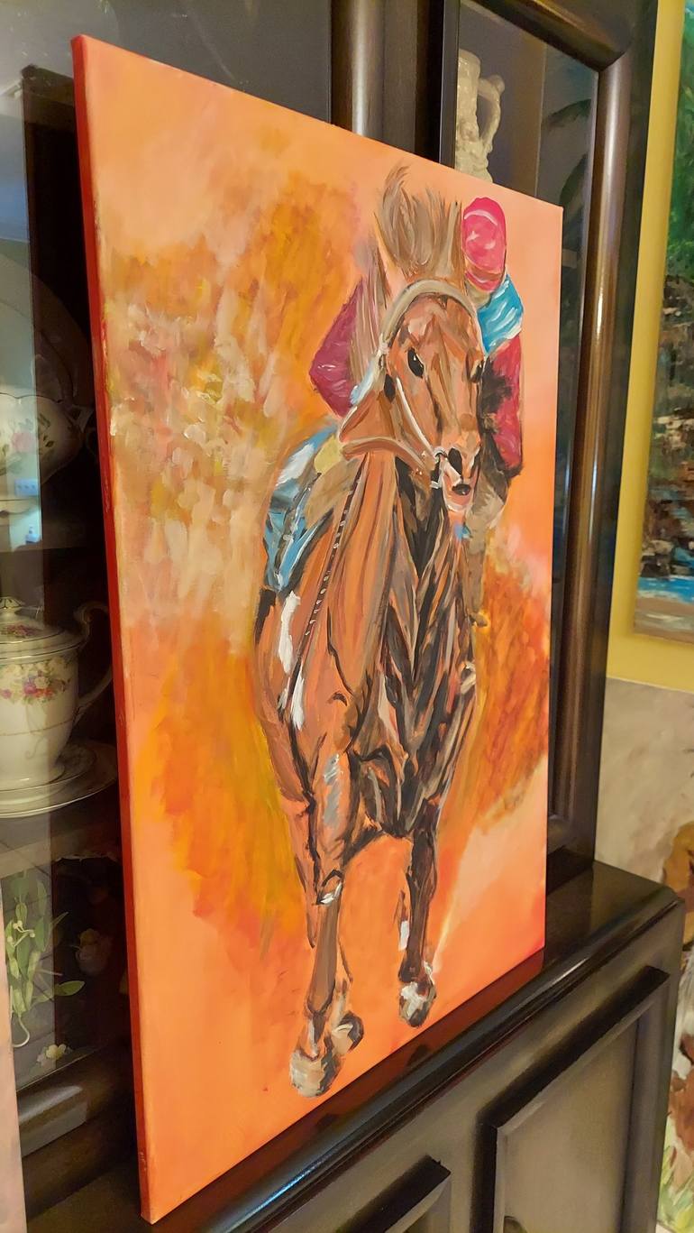 Original Contemporary Horse Painting by Jeff Montalvo