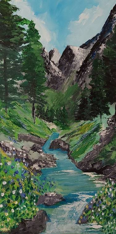 Original Contemporary Nature Painting by Jeff Montalvo