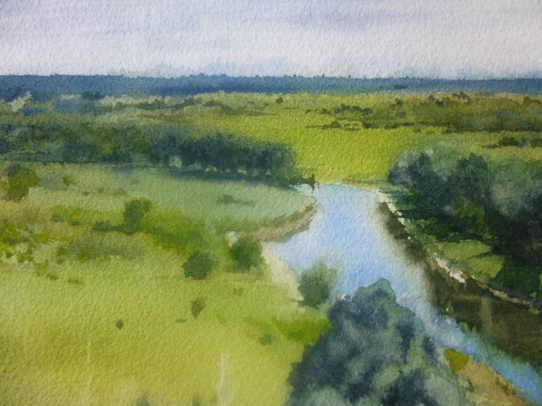 Original Impressionism Landscape Painting by Anastasiia Kolokolova