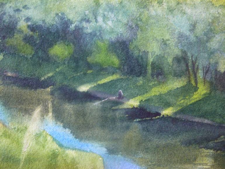 Original Impressionism Landscape Painting by Anastasiia Kolokolova
