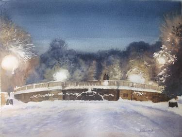 Original Fine Art Landscape Painting by Anastasiia Kolokolova