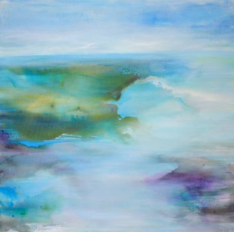 Original Abstract Expressionism Abstract Painting by Deborah Brenner