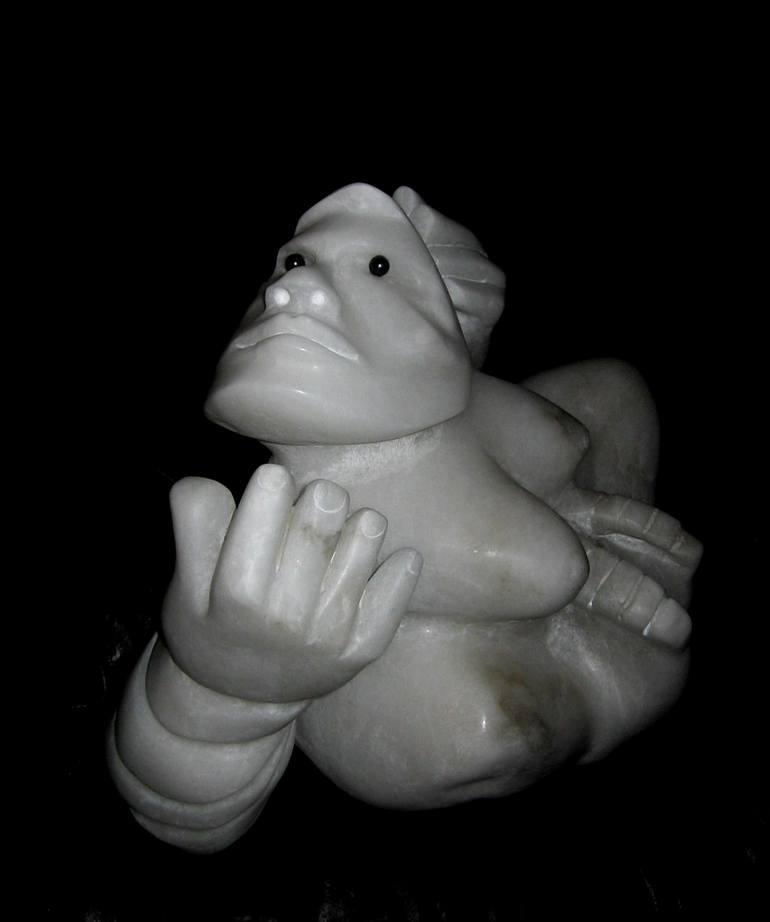 Original People Sculpture by Marie-Jose Leroux