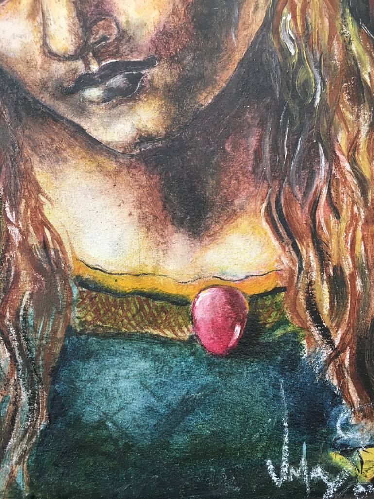 Young Girl after bath Painting by Shan Kannan | Saatchi Art