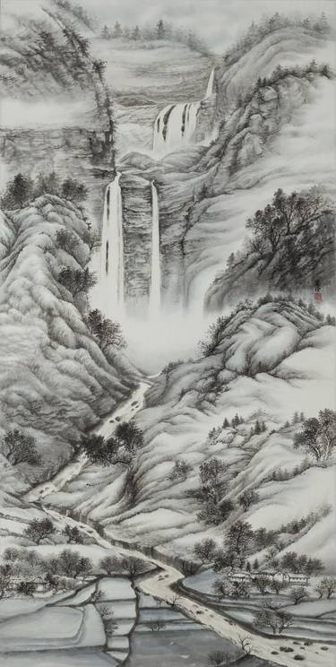 Print of Landscape Paintings by Liling Liao