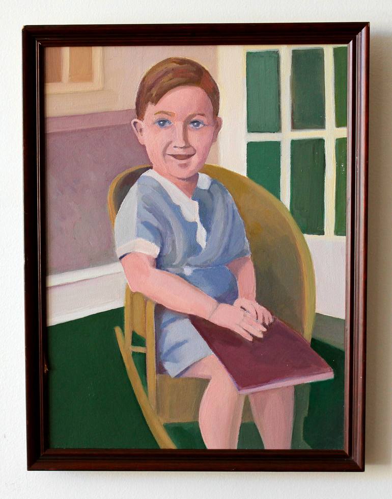 Original Realism Children Painting by Toni Silber-Delerive