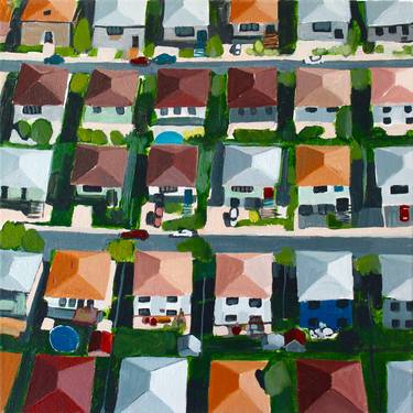 Original Realism Aerial Paintings by Toni Silber-Delerive