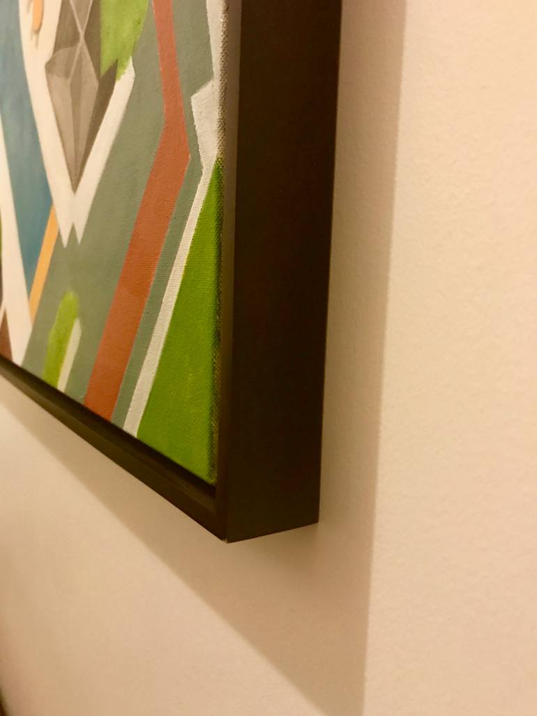 Original Abstract Aerial Painting by Toni Silber-Delerive