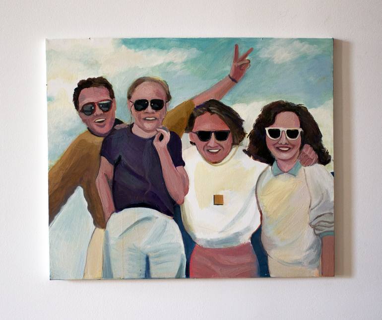Original People Painting by Toni Silber-Delerive
