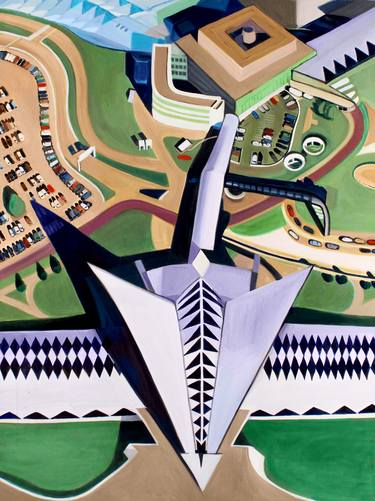 Original Aerial Paintings by Toni Silber-Delerive