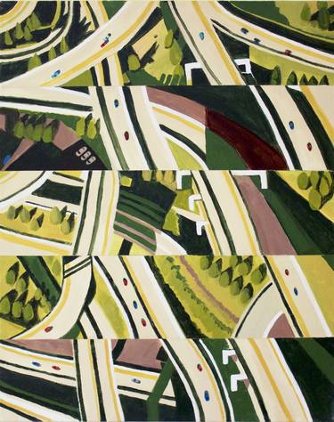 Original Aerial Paintings by Toni Silber-Delerive