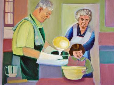 Print of Figurative Kitchen Paintings by Toni Silber-Delerive
