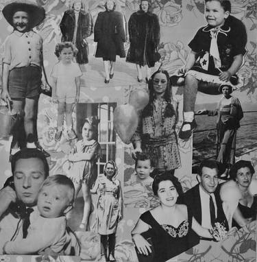 Original Figurative Family Collage by Toni Silber-Delerive