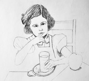 Print of Figurative Food & Drink Drawings by Toni Silber-Delerive