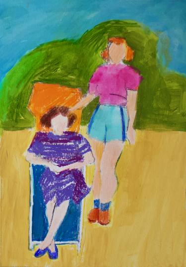 Print of Figurative Family Paintings by Toni Silber-Delerive
