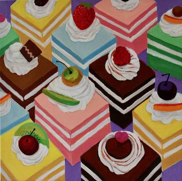 Print of Figurative Food & Drink Paintings by Toni Silber-Delerive
