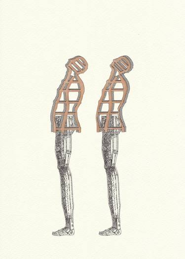 Original Figurative Men Drawings by Joaquín Restrepo