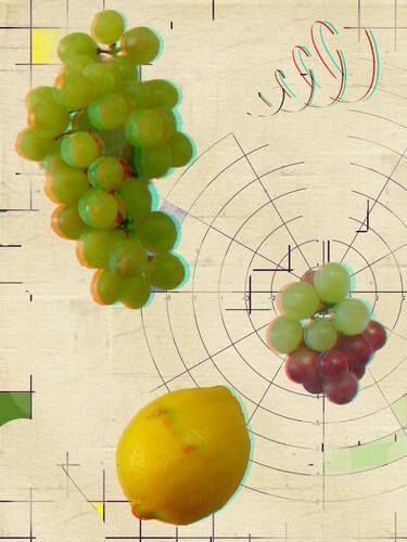 Geometric Still Life with Fruits in Stereoscopic Space 1 thumb