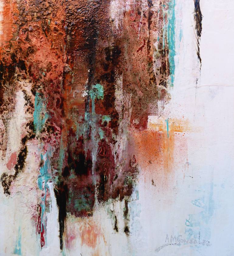 Original Abstract Expressionism Abstract Painting by Ana Maria Gonzalez Jimenez