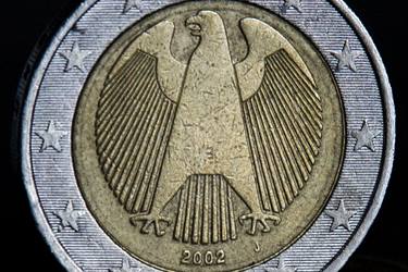 Two euro commemorative thumb