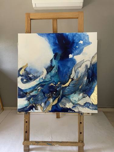 Original Abstract Expressionism Abstract Paintings by Laveeza Shazib
