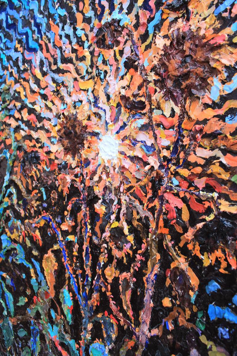 Original Impressionism Floral Painting by Tanbelia Art