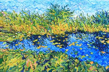 Water lilies on the Novomilskyi Pond thumb