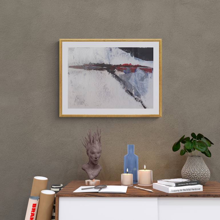 Original Abstract Landscape Painting by Iryna Calinicenco