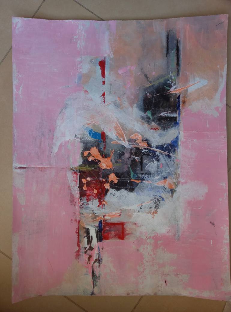 Original Abstract Expressionism Abstract Painting by Iryna Calinicenco