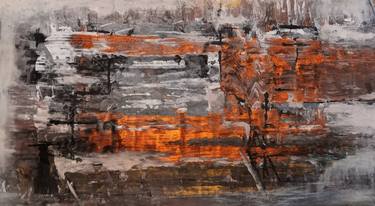 Original Abstract Landscape Paintings by Iryna Calinicenco