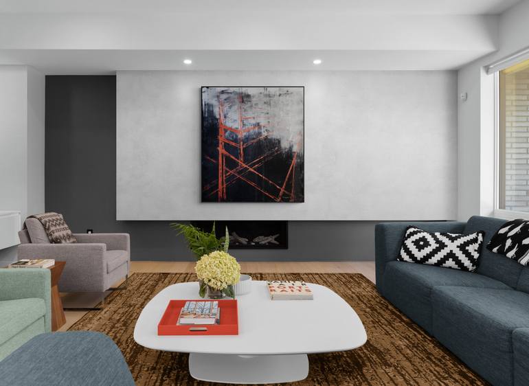 Original Abstract Landscape Painting by Iryna Calinicenco