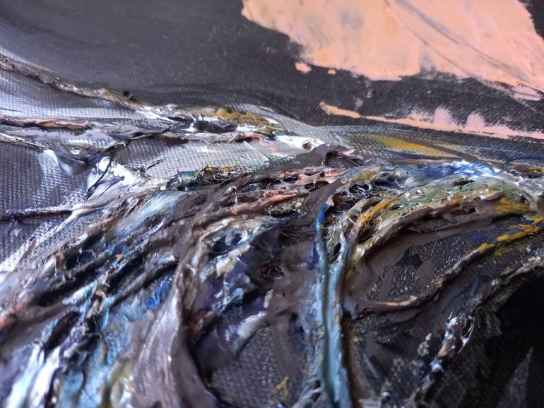 Original Abstract People Mixed Media by Iryna Calinicenco