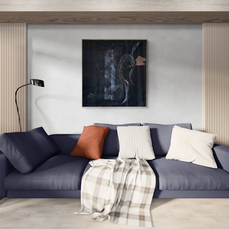 Original Abstract People Mixed Media by Iryna Calinicenco