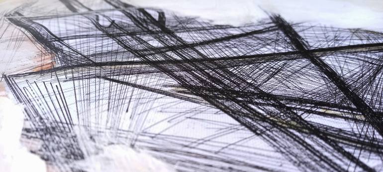 Original Abstract Body Mixed Media by Iryna Calinicenco