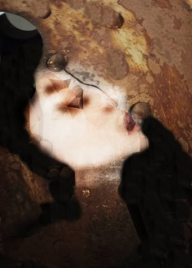 Original Abstract Portrait Digital by Iryna Calinicenco