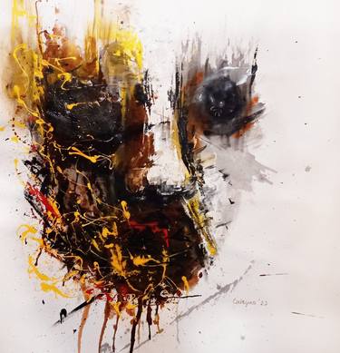 Print of Abstract Portrait Paintings by Iryna Calinicenco